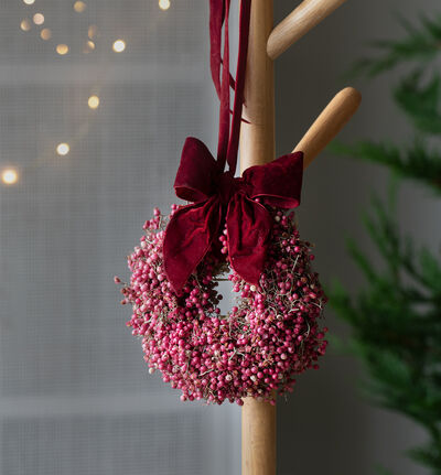 Sløyfe til juletre mørk rød fløyel 3 pk Sløyfe til juletre mørk rød fløyel 3 pk